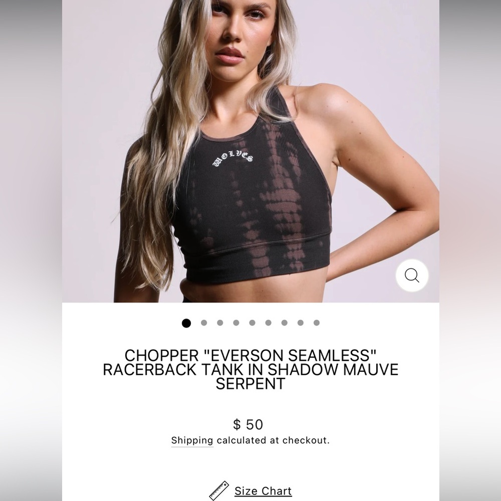 Chopper seamless racerback and matching leggings mauve Darc sport.